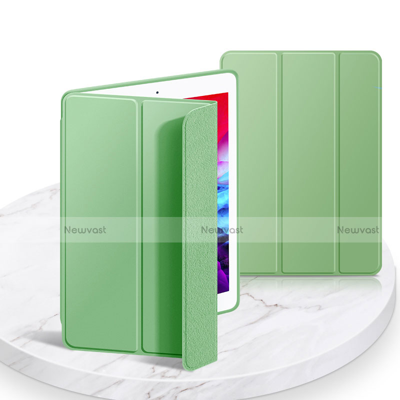 Leather Case Stands Flip Cover L03 Holder for Apple iPad 10.2 (2019) Matcha Green