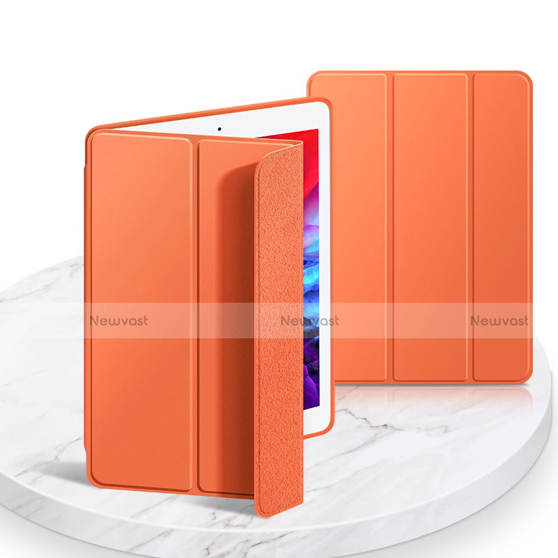 Leather Case Stands Flip Cover L03 Holder for Apple iPad 10.2 (2019) Orange