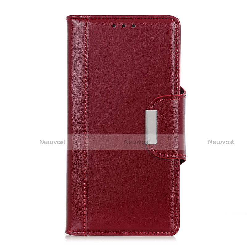 Leather Case Stands Flip Cover L03 Holder for Huawei Honor 30S Red