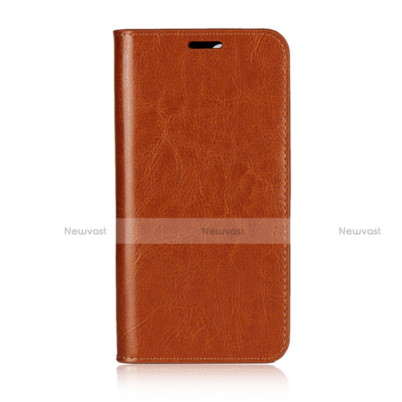 Leather Case Stands Flip Cover L03 Holder for Huawei Honor 9 Lite Orange