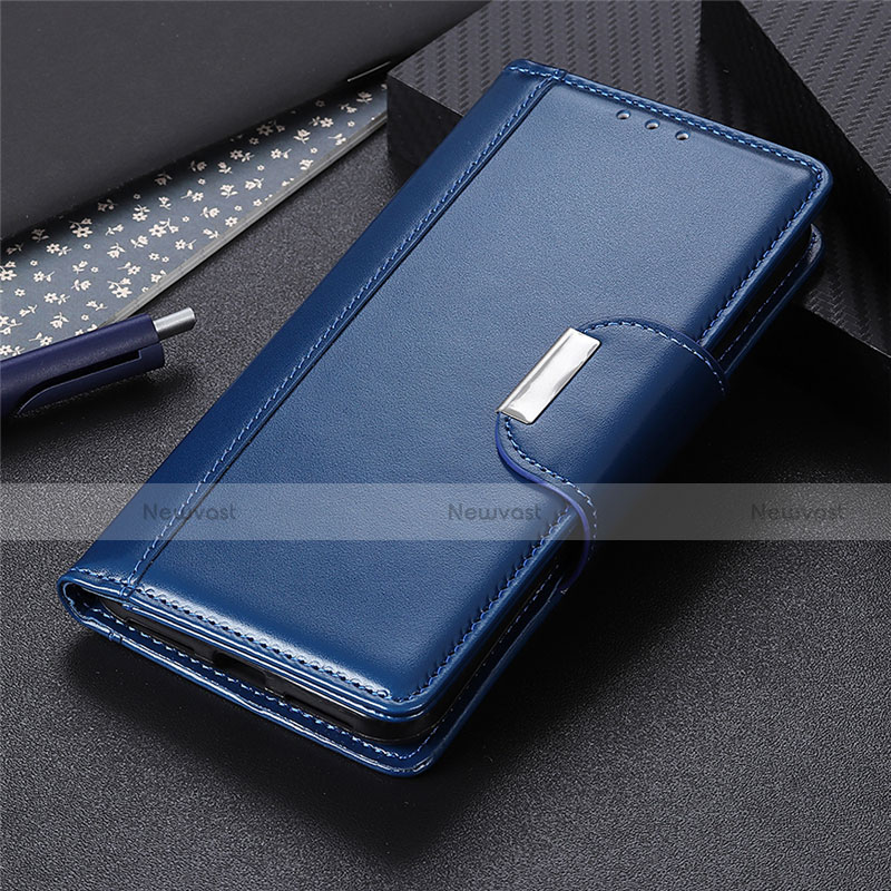 Leather Case Stands Flip Cover L03 Holder for Huawei Honor 9X Lite Blue