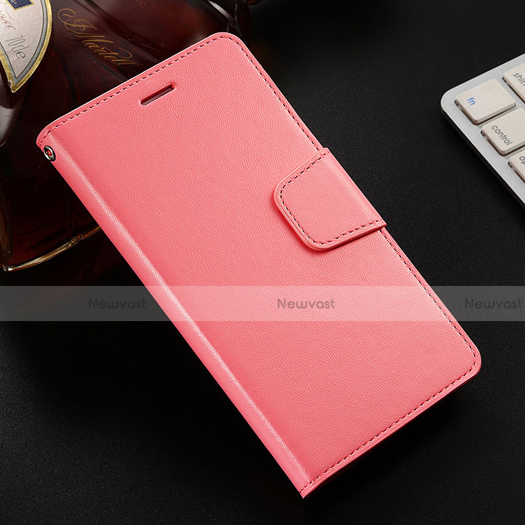 Leather Case Stands Flip Cover L03 Holder for Huawei Honor View 10 Lite Pink