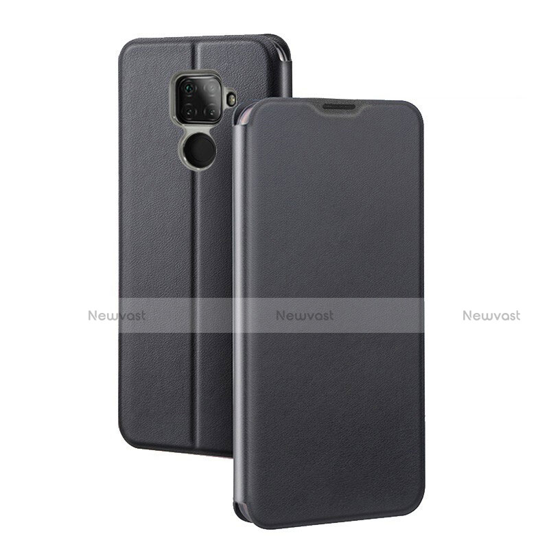 Leather Case Stands Flip Cover L03 Holder for Huawei Mate 30 Lite Black