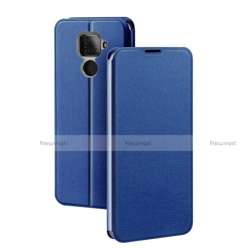 Leather Case Stands Flip Cover L03 Holder for Huawei Mate 30 Lite Blue