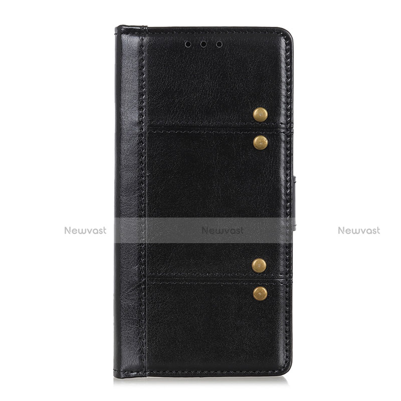 Leather Case Stands Flip Cover L03 Holder for Huawei Nova 8 SE 5G Black