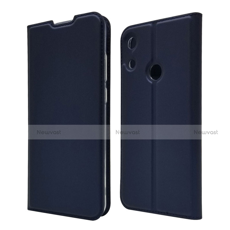 Leather Case Stands Flip Cover L03 Holder for Huawei Y6 Pro (2019) Blue