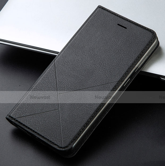 Leather Case Stands Flip Cover L03 Holder for Huawei Y9 Prime (2019) Black