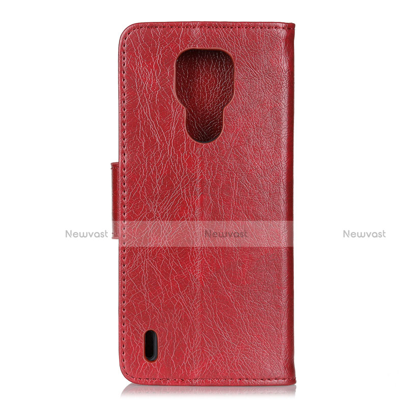 Leather Case Stands Flip Cover L03 Holder for Motorola Moto E7 (2020)