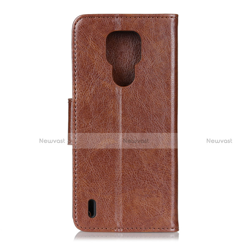 Leather Case Stands Flip Cover L03 Holder for Motorola Moto E7 (2020)