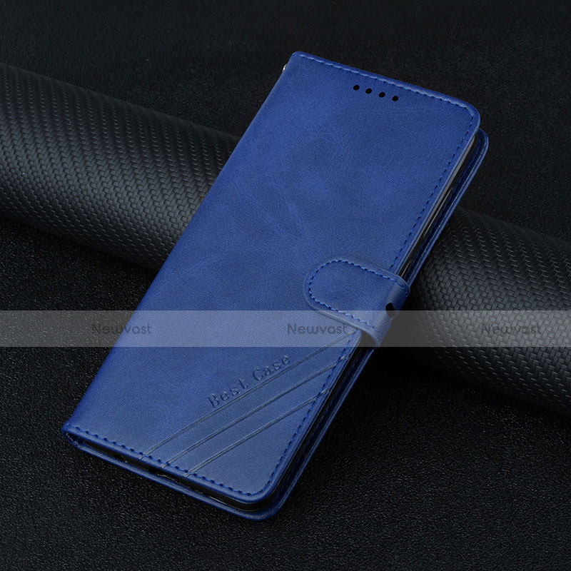 Leather Case Stands Flip Cover L03 Holder for Motorola Moto Edge 20 Pro 5G Blue