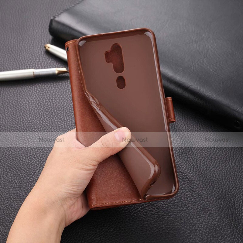 Leather Case Stands Flip Cover L03 Holder for Oppo A5 (2020)