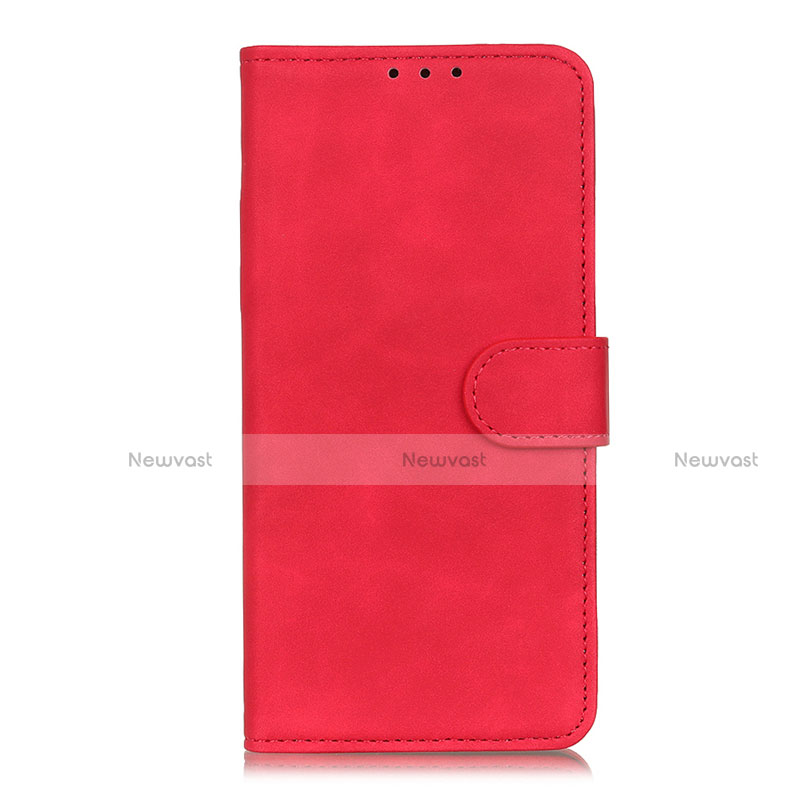 Leather Case Stands Flip Cover L03 Holder for Oppo A93 Red