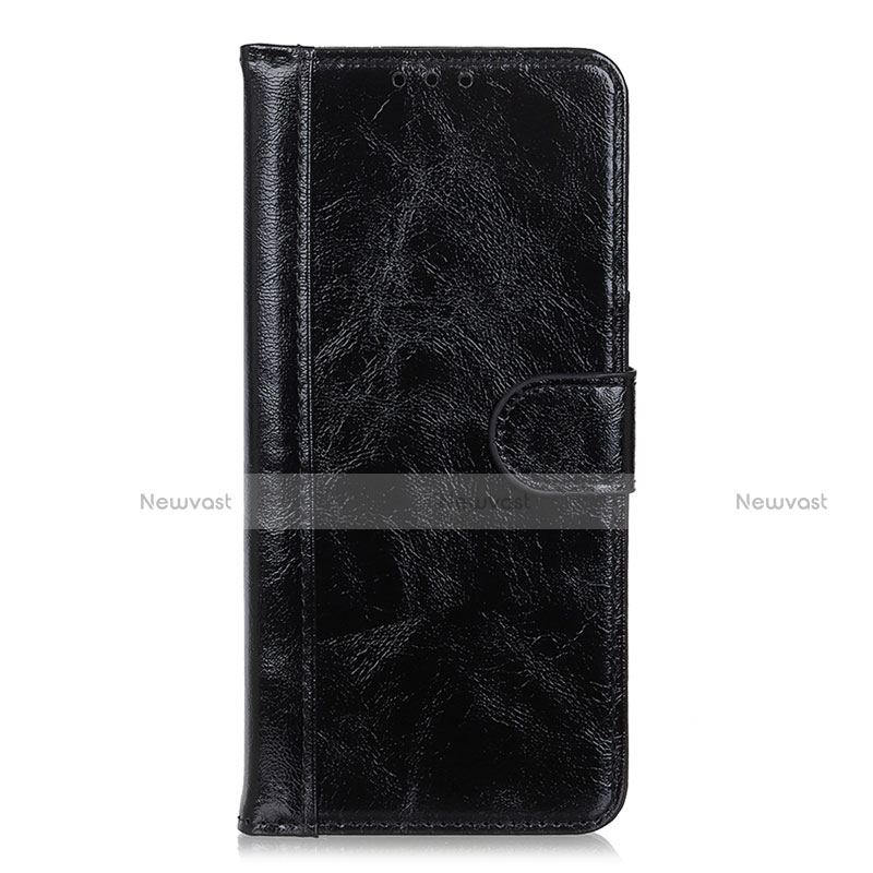 Leather Case Stands Flip Cover L03 Holder for Realme 7 Black