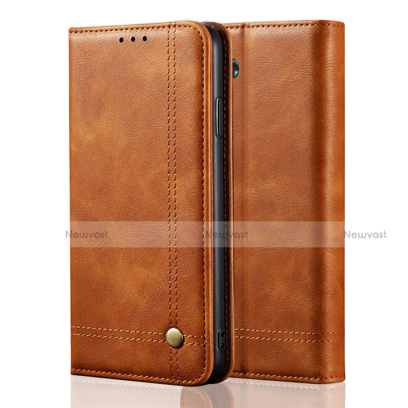 Leather Case Stands Flip Cover L03 Holder for Realme X50 Pro 5G Orange