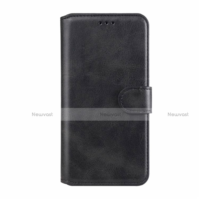 Leather Case Stands Flip Cover L03 Holder for Samsung Galaxy A11 Black