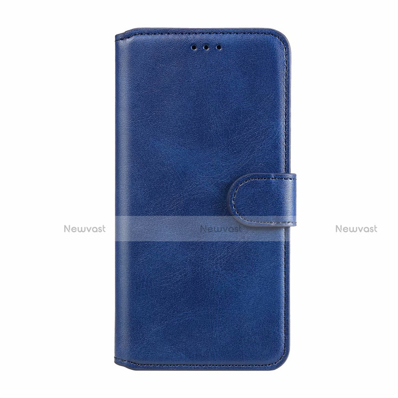 Leather Case Stands Flip Cover L03 Holder for Samsung Galaxy A11 Blue