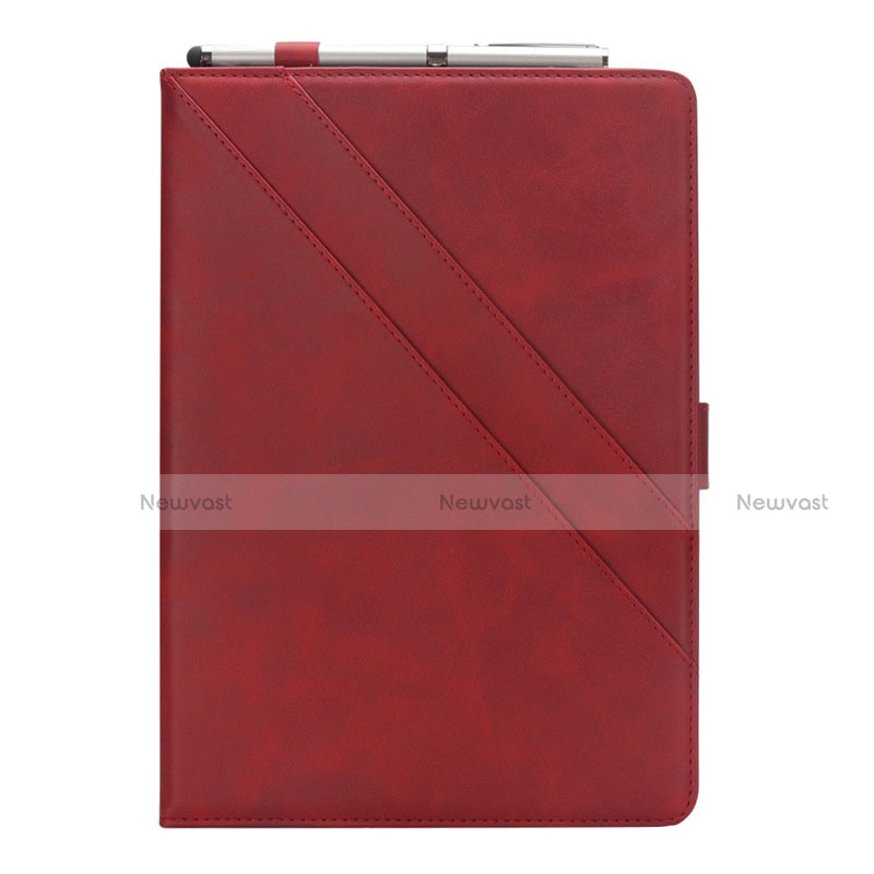 Leather Case Stands Flip Cover L03 Holder for Samsung Galaxy Tab S5e 4G 10.5 SM-T725 Red