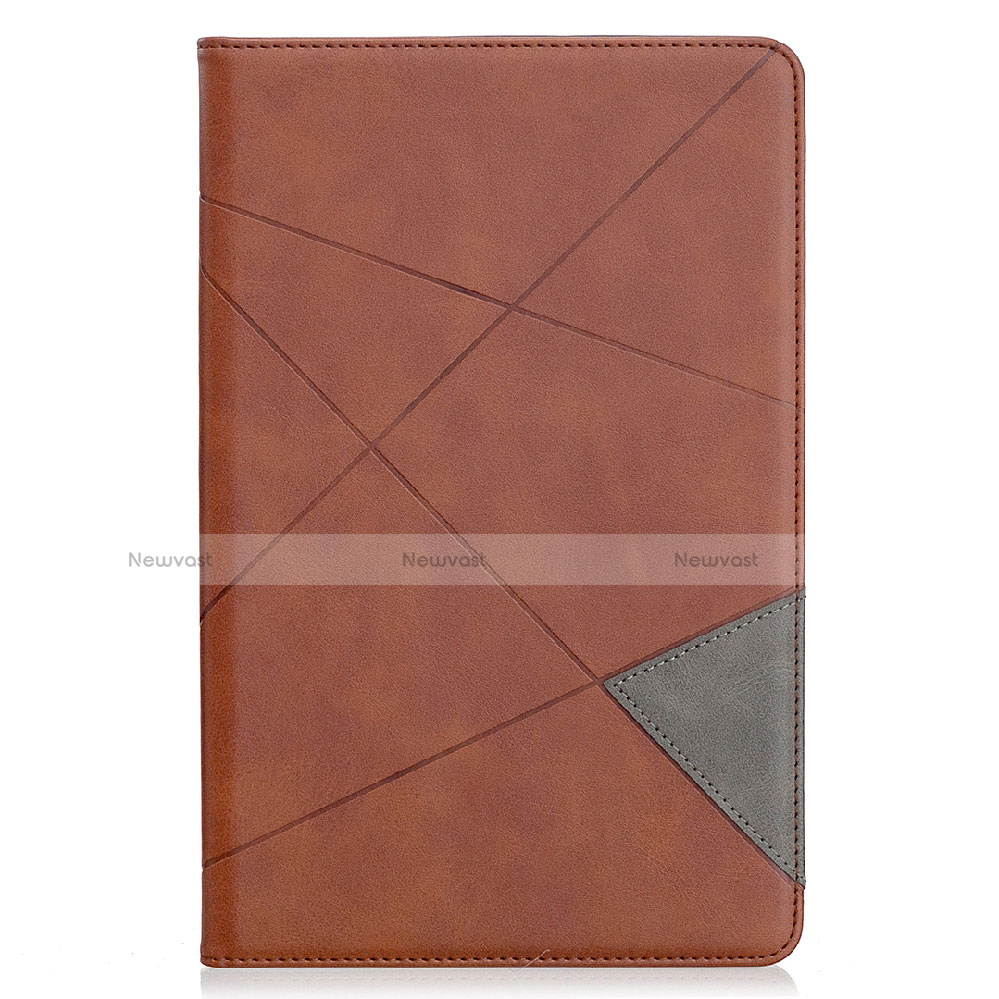 Leather Case Stands Flip Cover L03 Holder for Samsung Galaxy Tab S6 Lite 4G 10.4 SM-P615 Brown