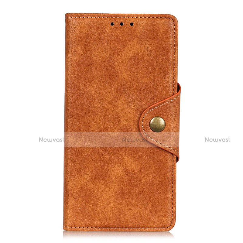 Leather Case Stands Flip Cover L03 Holder for Xiaomi Mi 10i 5G Orange