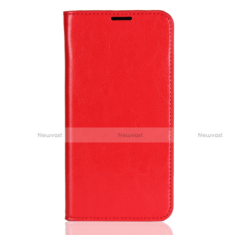 Leather Case Stands Flip Cover L03 Holder for Xiaomi Mi 8 Red