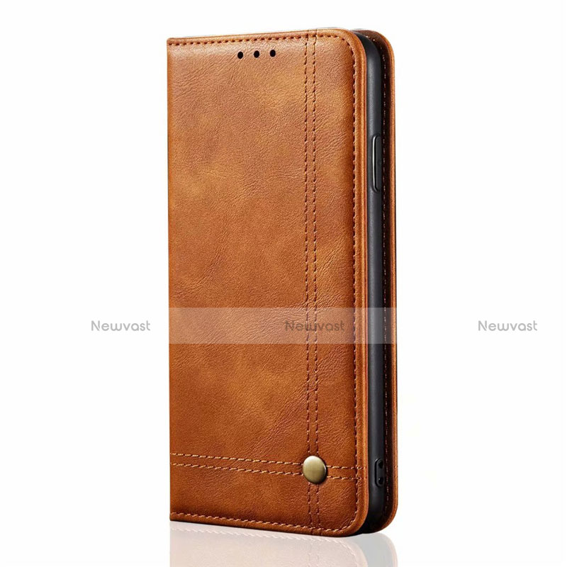 Leather Case Stands Flip Cover L03 Holder for Xiaomi Mi Note 10 Lite Orange