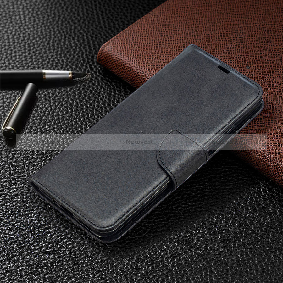 Leather Case Stands Flip Cover L03 Holder for Xiaomi POCO C3 Black