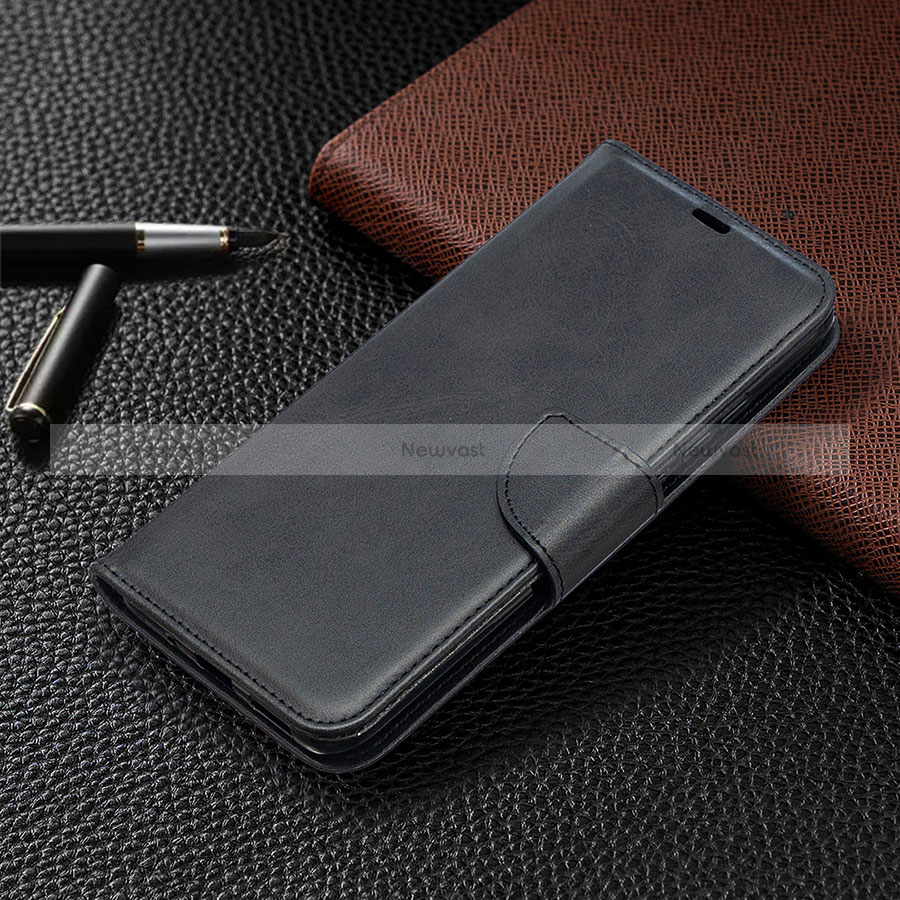 Leather Case Stands Flip Cover L03 Holder for Xiaomi Redmi 10A 4G Black