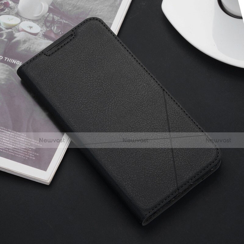 Leather Case Stands Flip Cover L03 Holder for Xiaomi Redmi 8 Black