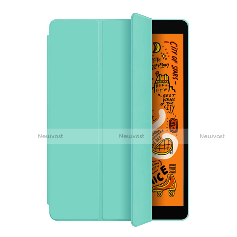 Leather Case Stands Flip Cover L04 for Apple iPad Mini 5 (2019) Cyan