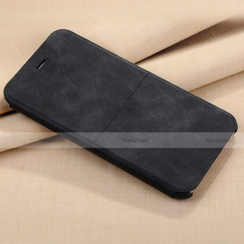 Leather Case Stands Flip Cover L04 for Apple iPhone 6 Black