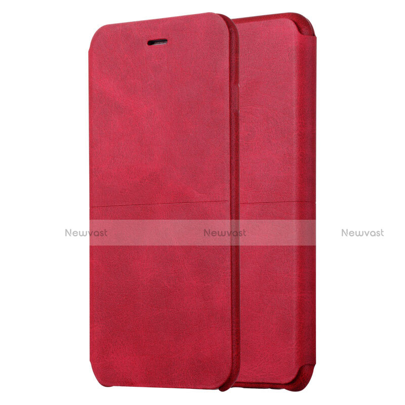 Leather Case Stands Flip Cover L04 for Apple iPhone 6 Red