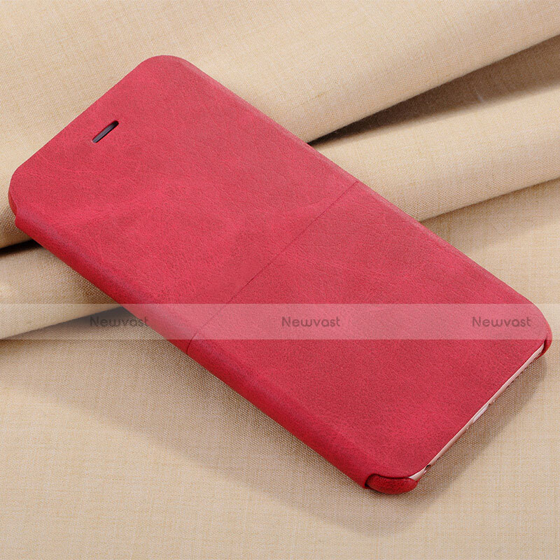 Leather Case Stands Flip Cover L04 for Apple iPhone 6 Red