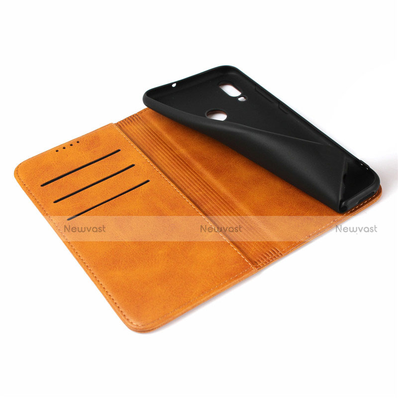 Leather Case Stands Flip Cover L04 for Huawei Honor 10 Lite Brown