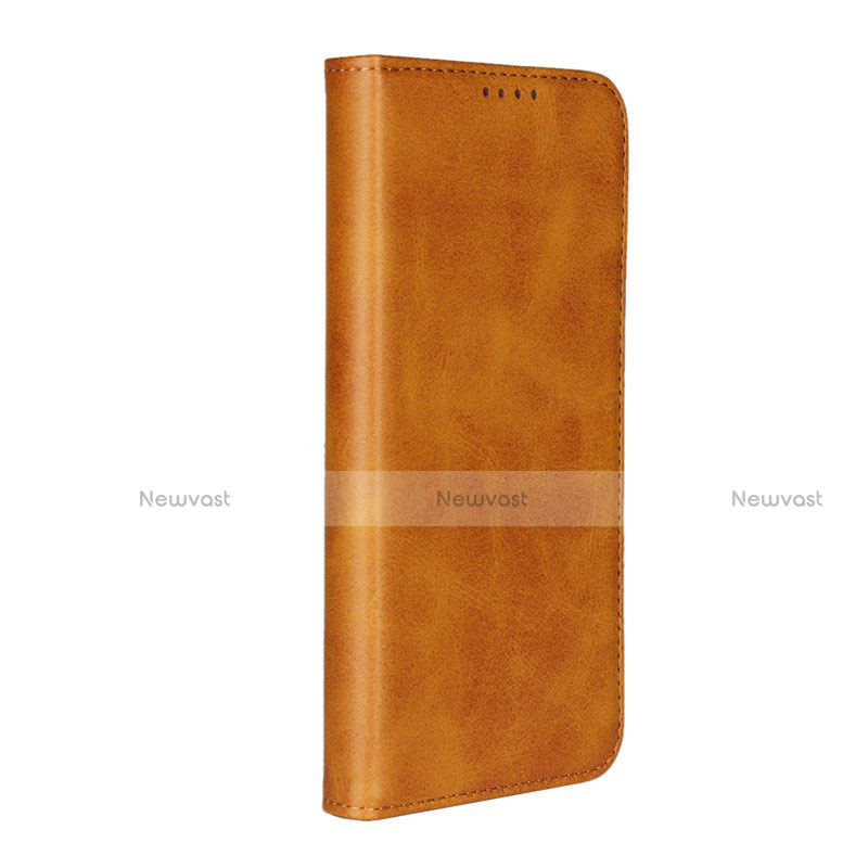 Leather Case Stands Flip Cover L04 for Huawei Honor 10 Lite Brown