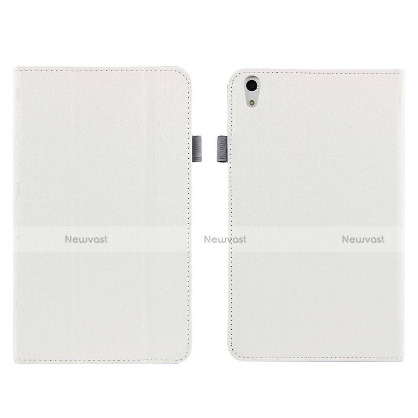 Leather Case Stands Flip Cover L04 for Huawei Honor Pad 2 White