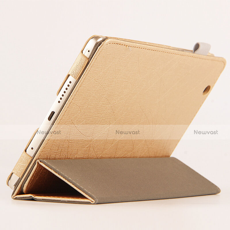 Leather Case Stands Flip Cover L04 for Huawei Mediapad M3 8.4 BTV-DL09 BTV-W09 Gold