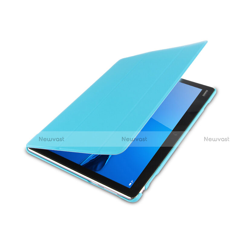 Leather Case Stands Flip Cover L04 for Huawei MediaPad M3 Lite 10.1 BAH-W09 Sky Blue