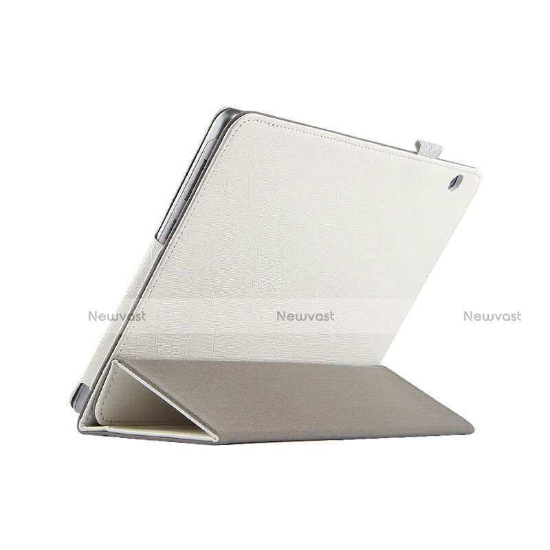 Leather Case Stands Flip Cover L04 for Huawei MediaPad T3 10 AGS-L09 AGS-W09 White