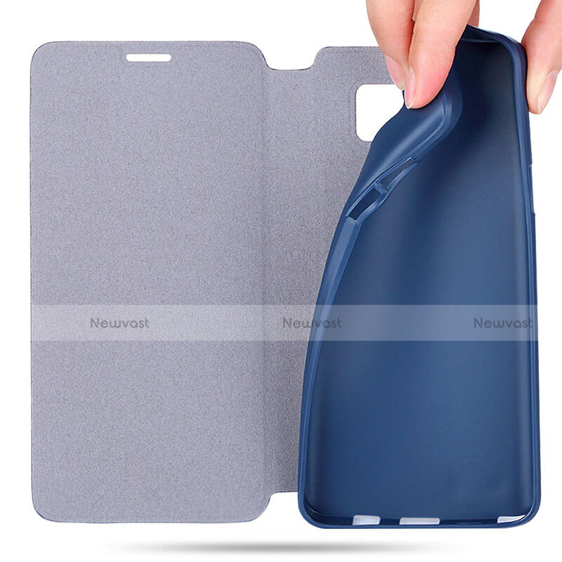 Leather Case Stands Flip Cover L04 for Samsung Galaxy Note 5 N9200 N920 N920F Blue