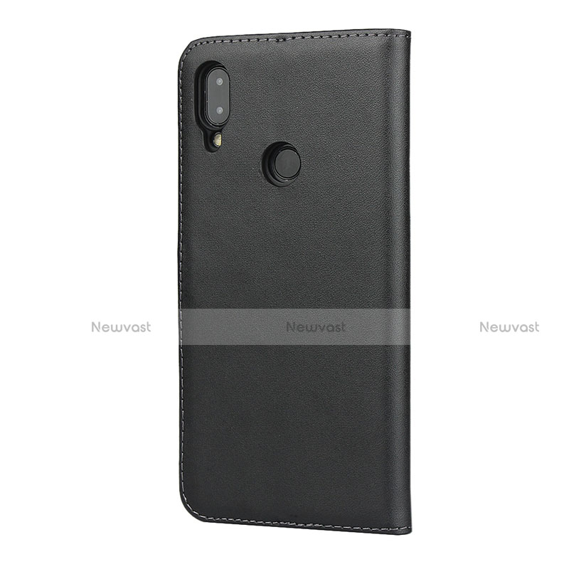 Leather Case Stands Flip Cover L04 for Xiaomi Redmi Note 7 Black