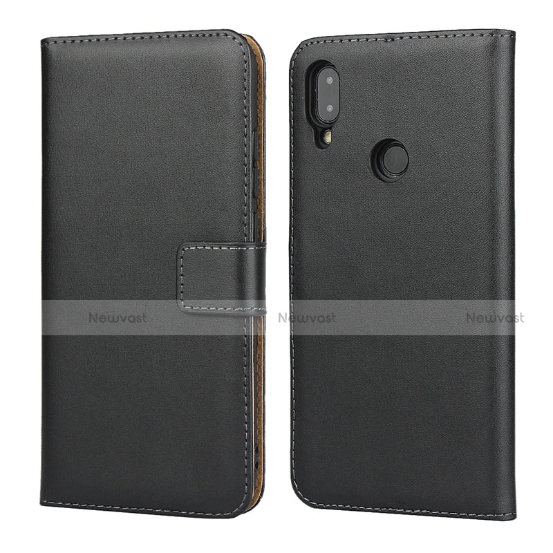 Leather Case Stands Flip Cover L04 for Xiaomi Redmi Note 7 Pro Black