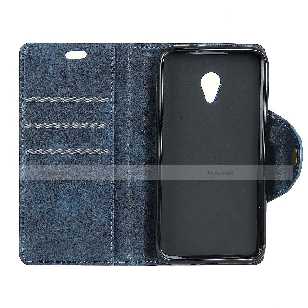 Leather Case Stands Flip Cover L04 Holder for Alcatel 1X (2019)