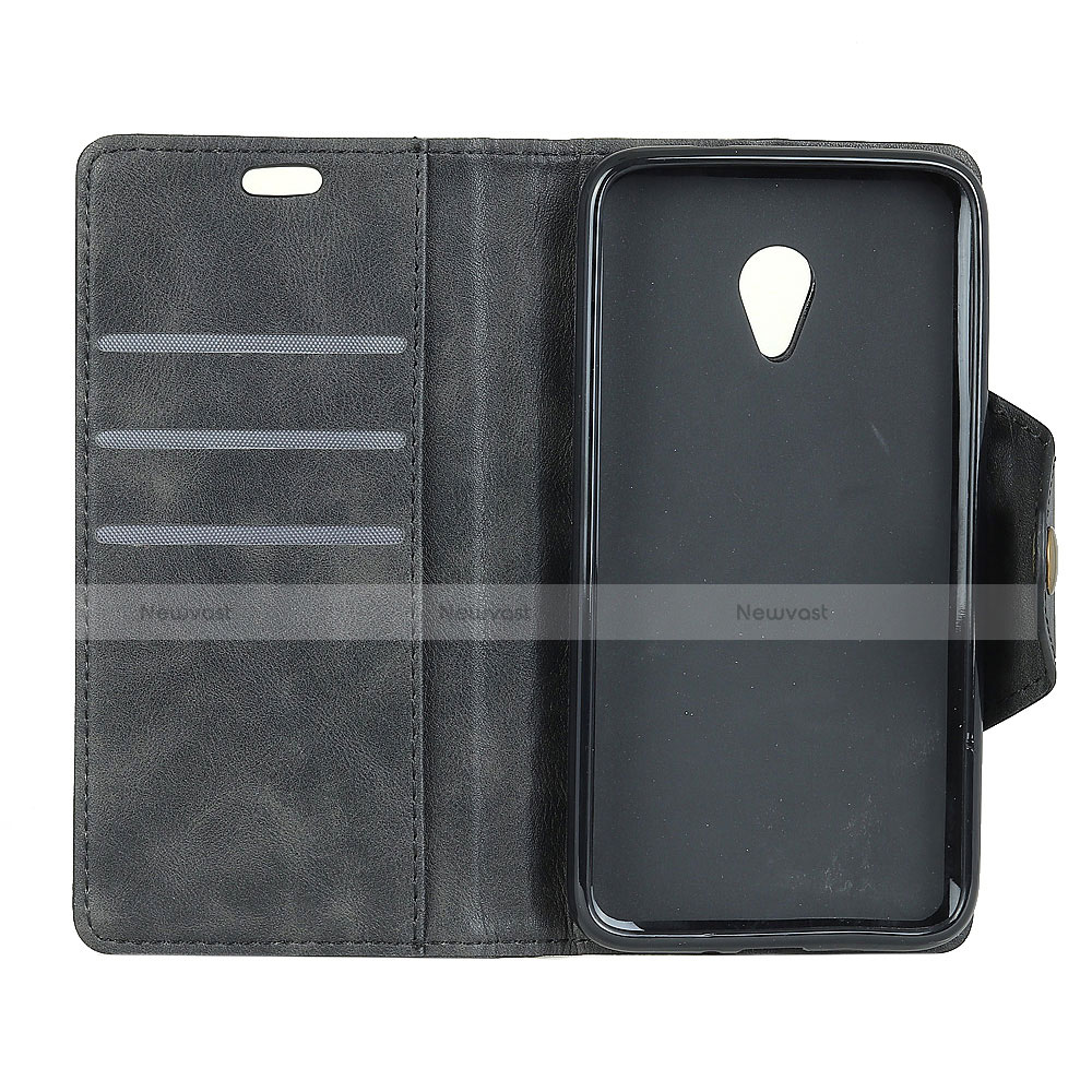 Leather Case Stands Flip Cover L04 Holder for Alcatel 1X (2019)