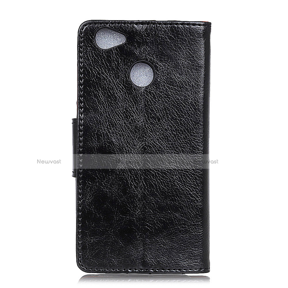 Leather Case Stands Flip Cover L04 Holder for Google Pixel 3a XL Black