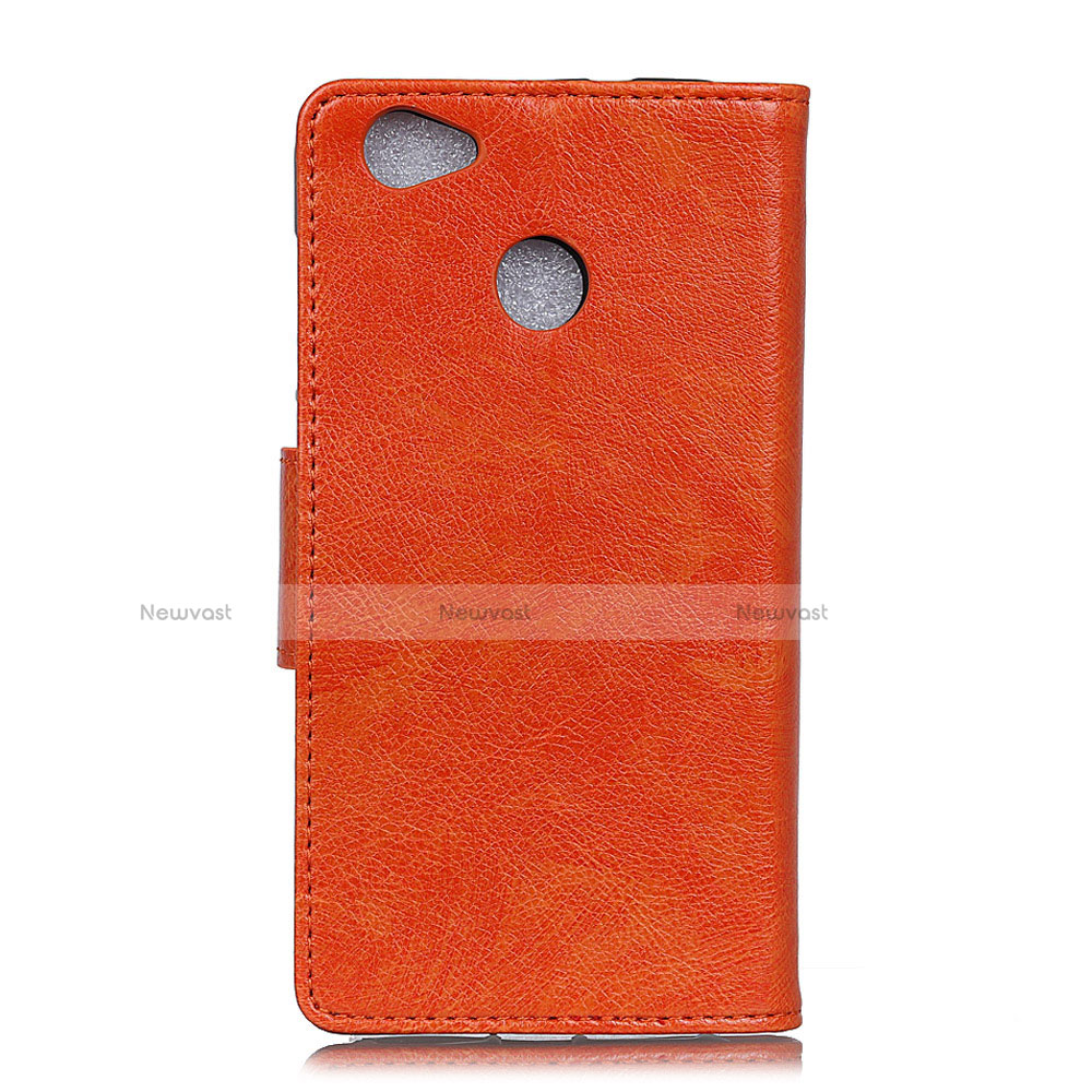 Leather Case Stands Flip Cover L04 Holder for Google Pixel 3a XL Orange