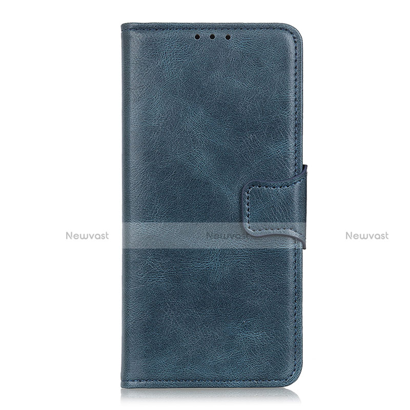 Leather Case Stands Flip Cover L04 Holder for Huawei Honor 30S Blue