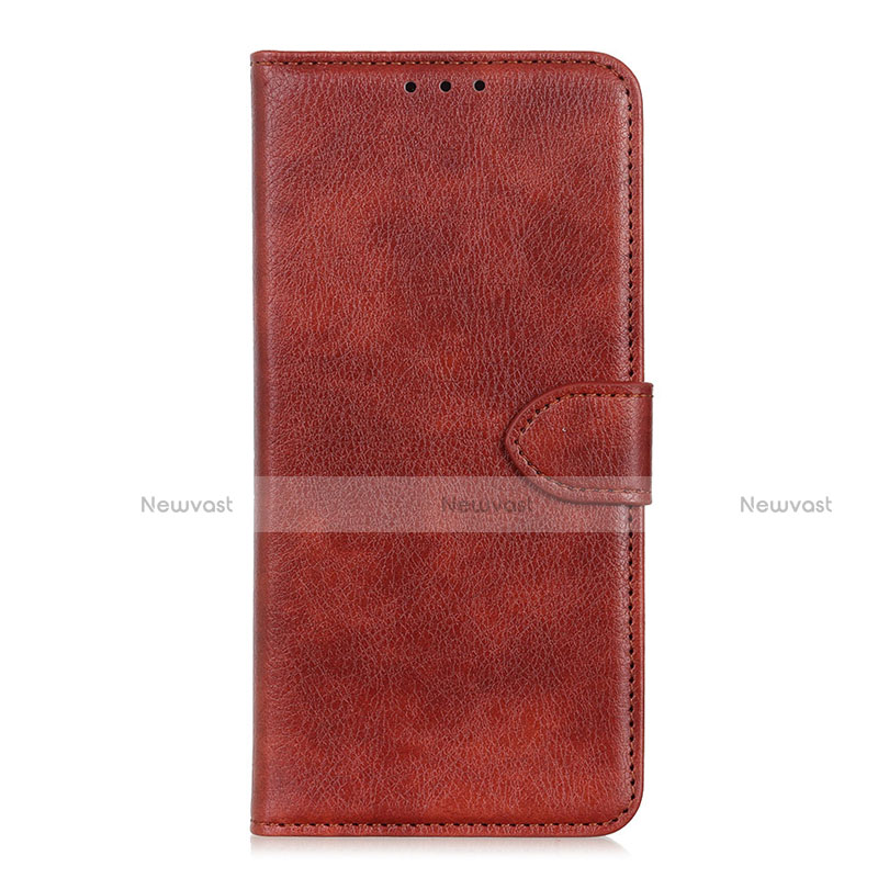 Leather Case Stands Flip Cover L04 Holder for Huawei Mate 40E 5G Brown