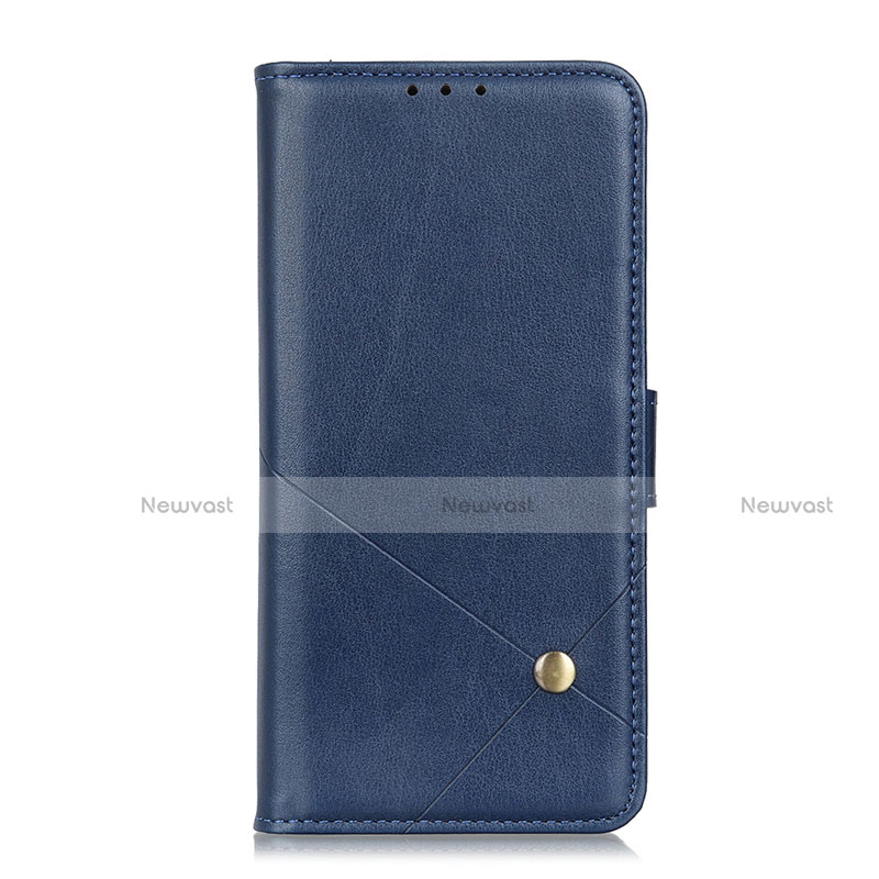 Leather Case Stands Flip Cover L04 Holder for Huawei Nova 8 Pro 5G Blue