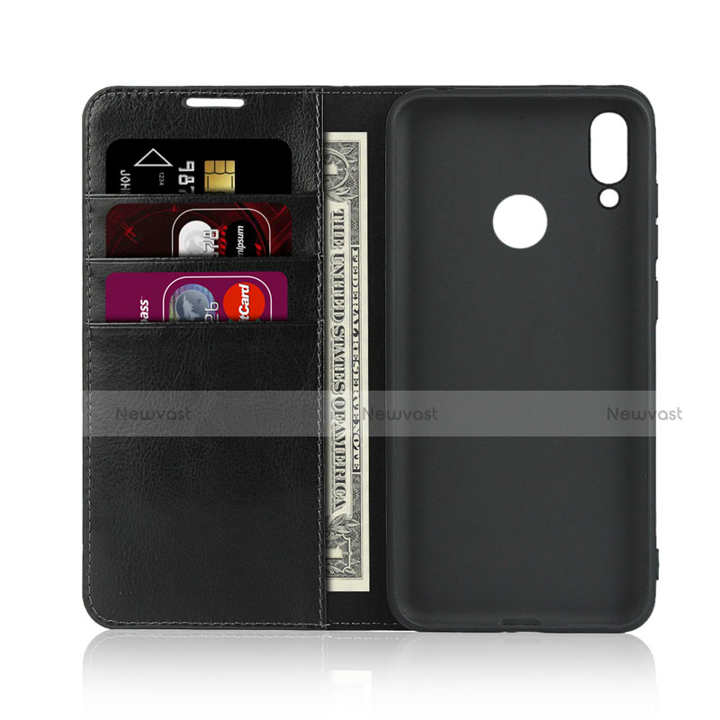 Leather Case Stands Flip Cover L04 Holder for Huawei Y7 (2019)