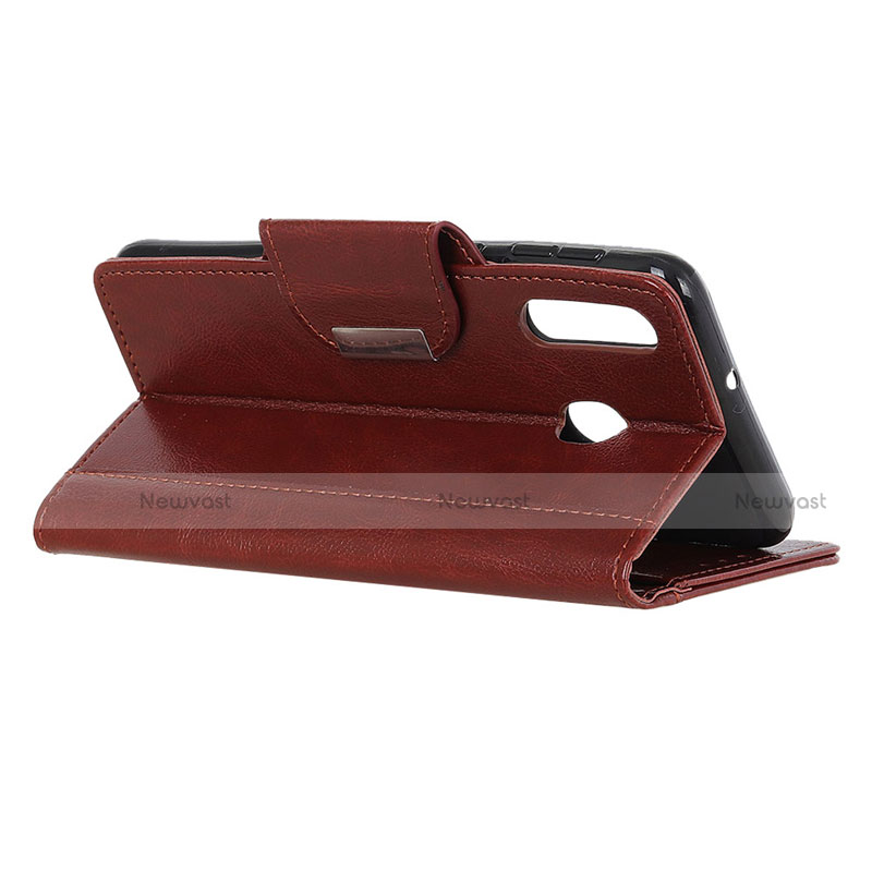 Leather Case Stands Flip Cover L04 Holder for Motorola Moto G Fast